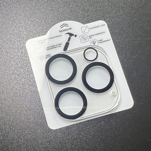 Protettore dello schermo in vetro temperato trasparente 9H per <span class=keywords><strong>iPhone</strong></span> <span class=keywords><strong>14</strong></span> 12Pro Cover di protezione per obiettivo della fotocamera posteriore 3D Radian durevole - Product Image 3