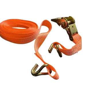 Hot Selling 5T Heavy Duty Endless Polyester Cargo Lashing Belt Strap Safety Retractable Ratchet Tie Down Strap