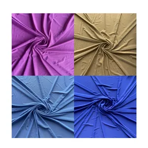 Tela de tul multicolor para ropa y ropa deportiva, tela lisa de malla elástica de 4 vías, 92 nailon 8spandex 150gsm