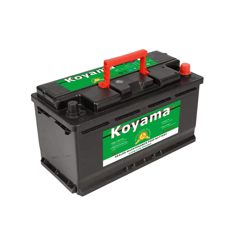 Auto Starting Car Battery 12V100Ah for European Truck Car Rechargeable Lead Acid Maintenance-Free Factory DIN100MF 19.6kgs