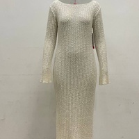 Pull en tricot pour femme Maura, fabrication OEM et ODM sur mesure, vêtements pour femme, robe en tricot moelleuse à manches longues