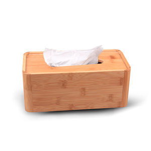 <b>Bamboo</b> Tissue Box Large Storage For Home Living Room Coffee <b>Table</b> - Product Image 4