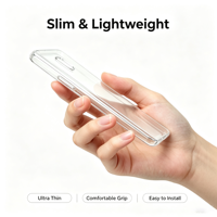 Qin pour Étui de Téléphone en Acrylique Transparent Antichoc pour Téléphone Android F21 Pro avec Boîte
