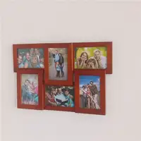 Picture Rustic Wall Photo Frames Solid Wood Collage Hanging Picture Frame 4"x6"