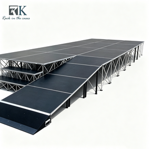 เวทีพกพาสำเร็จรูปพร้อมทางลาดสำหรับงานกลางแจ้ง ราคาโรงงาน - Product Image 1