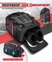 NiceCNC 35L Sac à dos pour casque de moto de grande capacité avec compartiment à chaussures