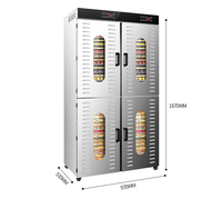 Commerciële Elektrische Vruchten Voedsel Dehydrator Machine Rvs Drogen Mango Banaan Citrus Druif Vis Vlees Droger Machines