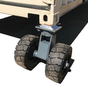 Roues pivotantes pneumatiques en caoutchouc robustes pour conteneurs ISO, capacité 4, 5, 6, 7, 8, 9, 10 tonnes, usage extérieur - Product Image 1