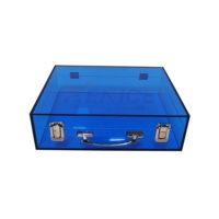 Boîte en acrylique de nouvelle conception avec serrure, vente en gros personnalisée, étui en plexiglas pour supermarché