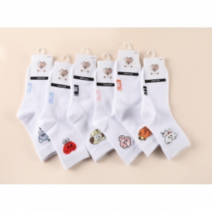 Per BTS calze a quadri taglia unica personalizzabili lunghezza caviglia ginocchio traspirante trasparente inverno primavera estate in maglia calze Cu - Product Image 1