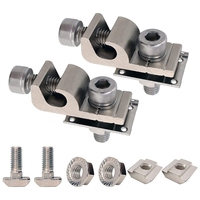 Connecteur de rail en alliage d'aluminium pour systèmes de montage au sol sur toiture et systèmes de carport, compatible avec les fils de 14-6 AWG, clip de montage PV