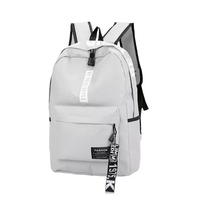 Mochila Escolar de Lona Ligera de Gran Capacidad, Diseño Abierto con Paneles, Impermeable, Multifuncional, con Marco Externo para Estudiantes