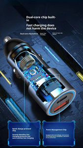 Nouveau chargeur de voiture, tête de charge super rapide, chargeur de voiture en alliage, PD20W, charge rapide, chargeur de téléphone portable, accessoires automobiles - Product Image 3