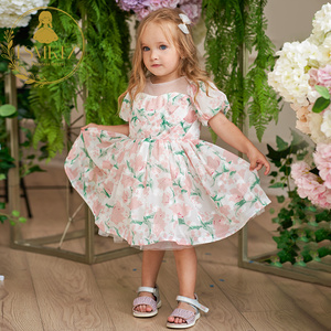 FSMKTZ Abiti Formali per Bambini <span class=keywords><strong>in</strong></span> Offerta Vestiti da Festa con Stampa Floreale per Bambine Abiti Estivi Carini per Bambini - Product Image 1