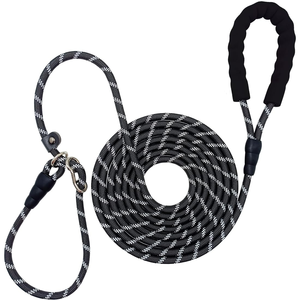 Luxury Fashion Soft Comfortable Nylon Adjustable <b>Dog</b> <b>Leash</b> Reflective Stitching Ribbons Custom Logo Breathable Eco-Friendly - Product Image 1