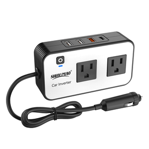 200W đa chức năng 12V đến 110V xách tay biến tần chúng tôi ổ cắm pd20w + QC3.0 USB sạc điện thoại chuyển đổi 200W RV biến tần sạc - Product Image 1