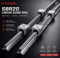 Kit de rails de guidage linéaire SBR20 800-1500 mm avec bloc de roulement pour machine CNC