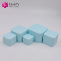 Venta al por Mayor de Frascos Cuadrados de Plástico PP Negro Mate y Rosa de 5g-50g para Esmalte de Uñas en Gel, Cosméticos y Pestañas Postizas