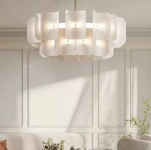 Nordic Wabi-sabi Wind Led Chandelier Diseñador Luces de techo Acrílico Colgante Luz para el hogar Hotel Restaurante - Product Image 2