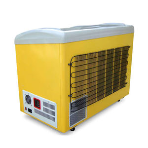 Pantalla de helado de yogur con energía <span class=keywords><strong>Solar</strong></span> DC más <span class=keywords><strong>vendida</strong></span>, congelador, escaparate de postres, nevera, nueva pantalla refrigerada para helado - Product Image 5