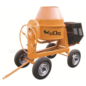 Mixer semen kekuatan bensin baru truk pengaduk bensin Skid Loader pengaduk beton semen dengan mesin Honda GX200