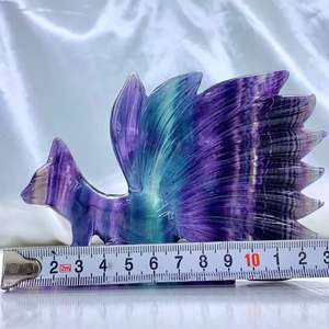คริสตัลรูปสัตว์สีรุ้งฟลูออไรต์บำบัดธรรมชาติแกะสลักคริสตัลเรกิจิ้งจอก<span class=keywords><strong>เก้า</strong></span><span class=keywords><strong>หาง</strong></span> - Product Image 6