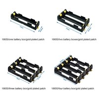 SMD 18650 Batteriegehäuse SMT Vergoldetes Einsteckgehäuse für 1/2/3/4 Einzel-/Doppelbatterien für Ladegeräte und Stromversorgungen