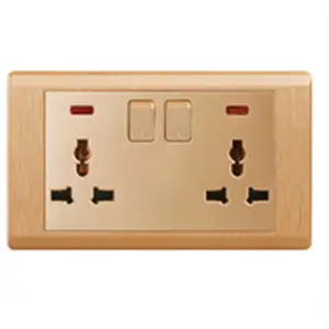 Electricals Wall Switch Sockets Great Wall Switches Load Break Push Switch Spray Painting Gold Brushed Nickle/universal Socket/electrical Accessories