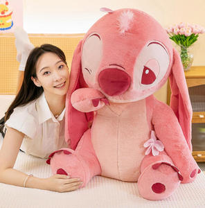 Boneka Stitch Seri Cherry Blossom, Boneka Stitch Malaikat Pink untuk Hadiah Hari Valentine atau Ulang Tahun untuk Anak Perempuan - Product Image 5