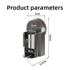 Durable Metal Wall-Mounted Punch-Free Electric Toothbrush Rack Suction Cup <b>Toothpaste</b> Storage Hanging Bracket for Household Use - Product Image 4