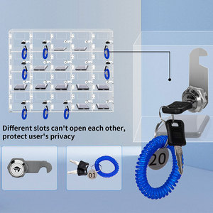 Nhà Máy Tùy Chỉnh 20-Khe Cắm Acrylic Điện Thoại Di Động Lưu Trữ Locker Cửa Ổ Khóa Phím Treo Tường Tủ Văn Phòng Lớp Học Rõ Ràng Hộp Túi - Product Image 6