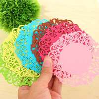 Tapis en Silicone dentelle à fleurs, accessoire de cuisine, 1 pièce, creuse, dessous de verres, pour Table basse, napperon, dessous de plat, offre spéciale