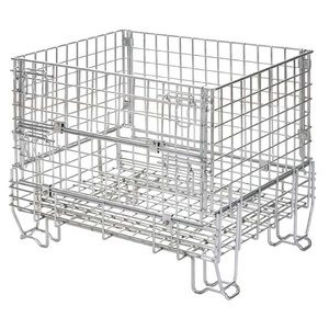 Gấp Heavy Duty kẽm mạ dây lưới mua sắm giỏ hàng với thiết kế chống thấm nước cho trong nhà/ngoài trời sử dụng - Product Image 1