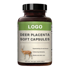Oem/ODM Hươu nhau thai chiết xuất viên nang mềm bổ sung hỗ trợ sức khỏe da sức sống Hươu nhau thai viên nang mềm - Product Image 1