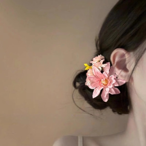 Gentle flower hair <b>clip</b> New Chinese style hairpin Flower design hair accessory Women's hair <b>clip</b> accessory - Product Image 1
