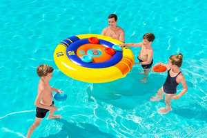 Jeu de lancer d'anneaux gonflables en PVC pour piscine, 140x140cm, jouet flottant pour enfants et adultes - Product Image 5