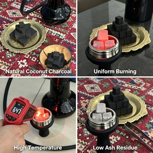 Charbon à chicha 100% naturel en coque de noix de <span class=keywords><strong>coco</strong></span> ou en bambou, briquettes blanches, faible teneur en cendres, inodore, charbon à chicha <span class=keywords><strong>Coco</strong></span> - Product Image 4