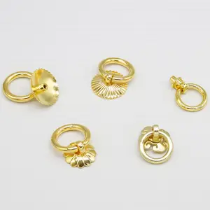 Europese Antieke Gold Kabinet Deurklopper Garderobe Lade Sieraden Doos Kleine Ring Handle Knoppen