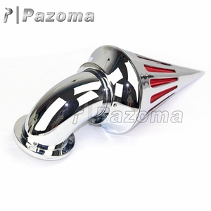 Bộ lọc gió xe máy hình nón bằng nhôm billet mạ crôm cao cấp dành cho Harley Softail Dyna Touring - Product Image 4