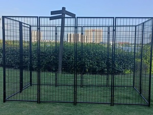 Grand enclos pour chien robuste et facile à assembler - Clôture en fer durable, portable, emballage en boîte - Product Image 6