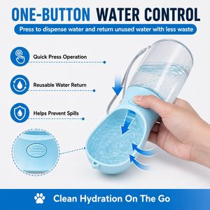 <span class=keywords><strong>Gourde</strong></span> pour <span class=keywords><strong>chien</strong></span> 3-en-1 tendance 2026 – Bouteille d'eau portable et écologique en plastique pour animaux de compagnie - Product Image 2