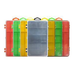 Double-sided Lure storage box multi cell design 5 girds and 8 girds double side fishing accessories