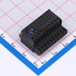 DB2EKD-2.5-10P-BK Plug-in Terminal Block P=2.5mm Connector ( Connector Type: Male Plug )( Construction: 1x10P )( Pitch: 2.5mm ) - Product Image 2