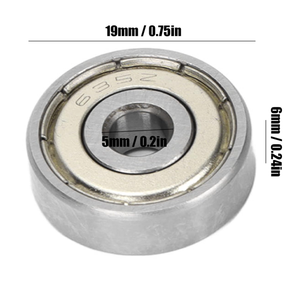 Roulement S635ZZ de haute qualité 5x19x6mm, grade ABEC-7, S635ZZ SS 635 <span class=keywords><strong>Z</strong></span>, roulements à billes miniatures en acier inoxydable S635 ZZ - Product Image 5