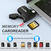 Lector de Tarjetas de Memoria SD/TF Rocketek USB 3.0 de Alta Velocidad para Transferir Imágenes y Vídeos al Teléfono