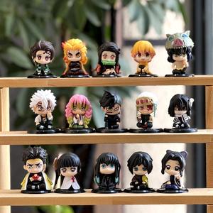 Piccola Statuetta in PVC <span class=keywords><strong>di</strong></span> Demon Slayer, Bambola <span class=keywords><strong>di</strong></span> Nezuko e Tanjiro, Decorazione per Torte a Tema Anime e <span class=keywords><strong>Film</strong></span>, Ornamento 0-24 Mesi - Product Image 1