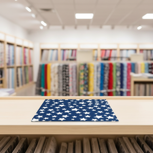 <span class=keywords><strong>Serviettes</strong></span> de table personnalisées avec logo, fond bleu, motif étoile blanche en relief, poche embossée |   <span class=keywords><strong>Papier</strong></span> jetable en pâte de bois vierge personnalisable et pliable - Product Image 4