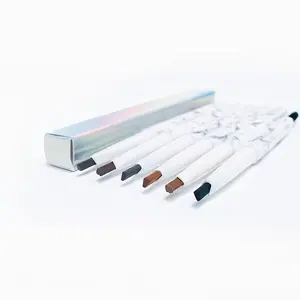 Hot selling low MOQ new vegetarian waterproof fine eyebrow pencil 6 colors private label eyebrow pencil