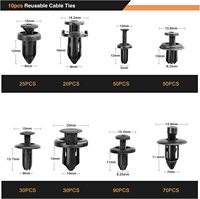 Kit de 635 attaches universelles pour voiture, clips de fixation en nylon pour garnitures automobiles, assortiment avec outil de retrait, vente en gros