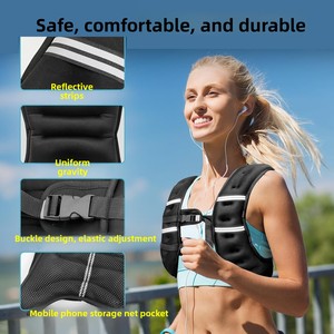 Gilet Zavorrato in Poliestere per Allenamento Fitness, Invisibile, Regolabile, Traspirante, Durevole, per Esercizi di Rafforzamento del Core - Product Image 4